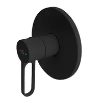 Baterie dus incastrata FDesign Zaffiro negru mat cu corp ingropat