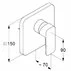Baterie dus incastrata Kludi Pure&Style crom lucios fara corp ingropat picture - 3