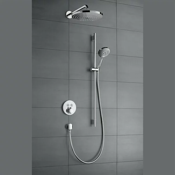 Baterie dus incastrata Hansgrohe ShowerSelect S cu 2 functii crom lucios picture - 2