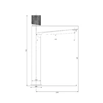Baterie inalta lavoar Omnires Contour auriu periat picture - 3
