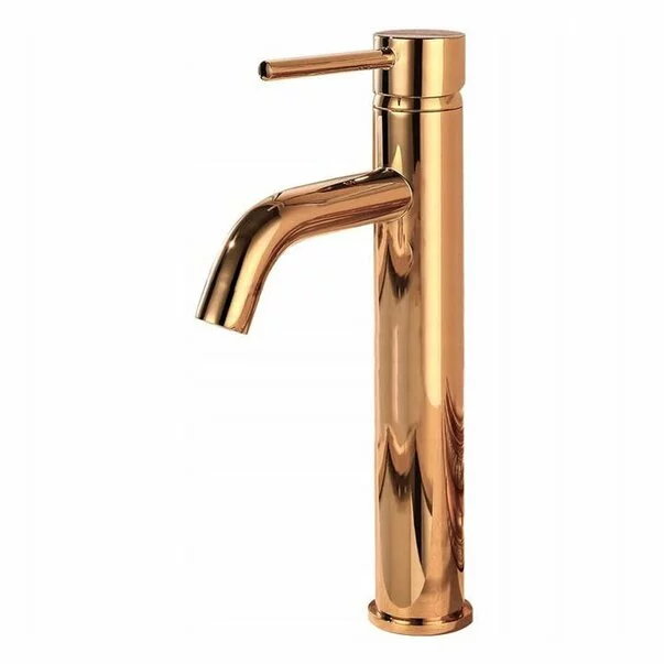 Baterie inalta lavoar Rea Lungo rose gold picture - 2