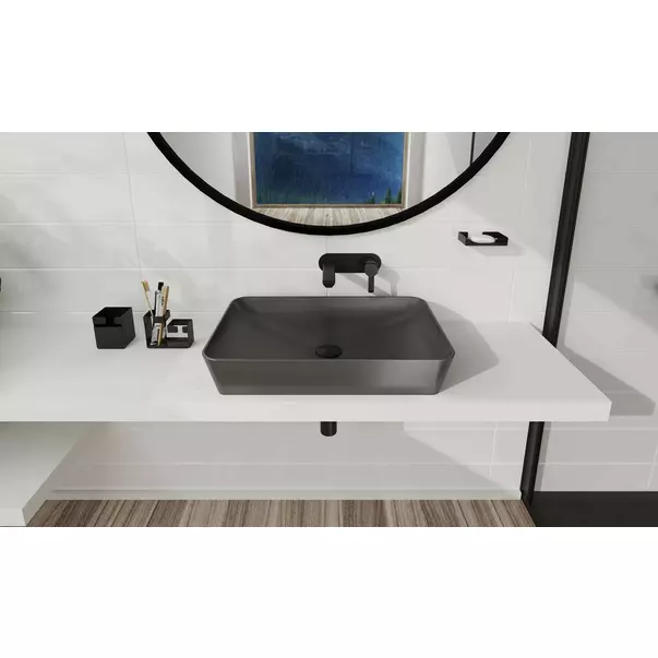 Baterie lavoar monocomanda incastrata Deante Arnika negru picture - 11