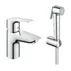 Baterie lavoar Grohe BauEdge New S cu dus igienic crom picture - 1
