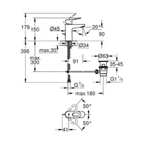 Baterie lavoar Grohe Start Loop monocomanda crom lucios picture - 2