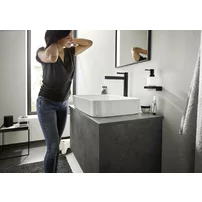 Baterie lavoar inalta Hansgrohe Finoris 260 cu ventil Push-Open negru mat picture - 4