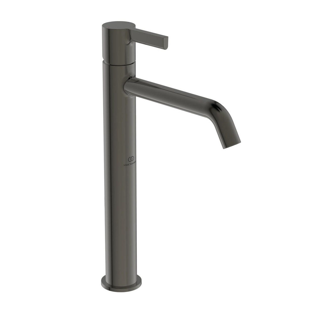 Baterie lavoar inalta Ideal Standard Atelier Joy gri Magnetic Grey cu indicator rosu - albastru