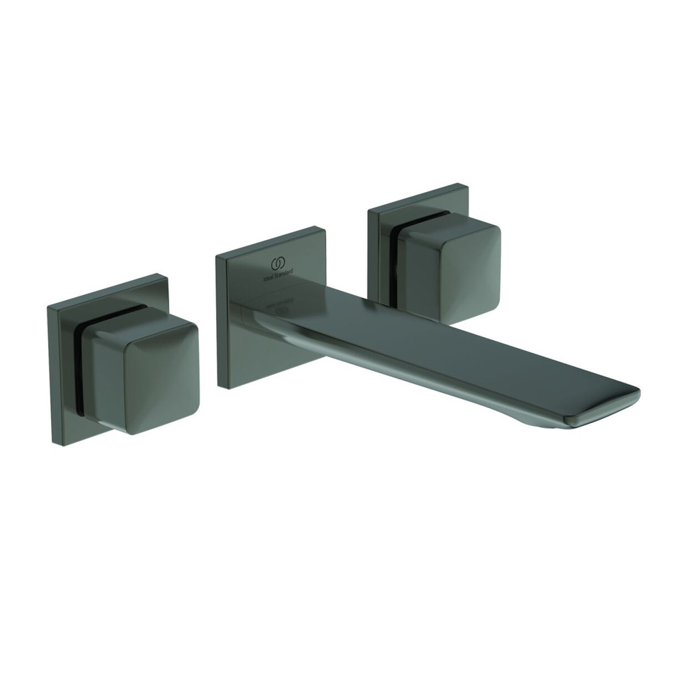 Baterie lavoar incastrata Ideal Standard Atelier Conca 180 gri Magnetic Grey cu corp ingropat
