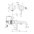 Baterie lavoar incastrata Ideal Standard Atelier Joy pipa 18 cm crom lucios picture - 11