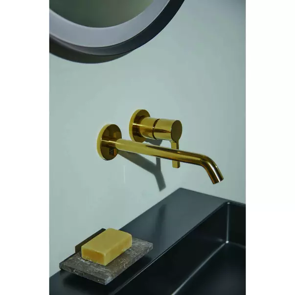 Baterie lavoar incastrata Ideal Standard Atelier Joy pipa 22.5 cm auriu periat picture - 5
