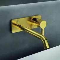 Baterie lavoar incastrata Ideal Standard Atelier Joy pipa auriu periat 22 cm