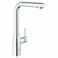 Baterie bucatarie cu dus extractabil Grohe Essence inalta crom lucios