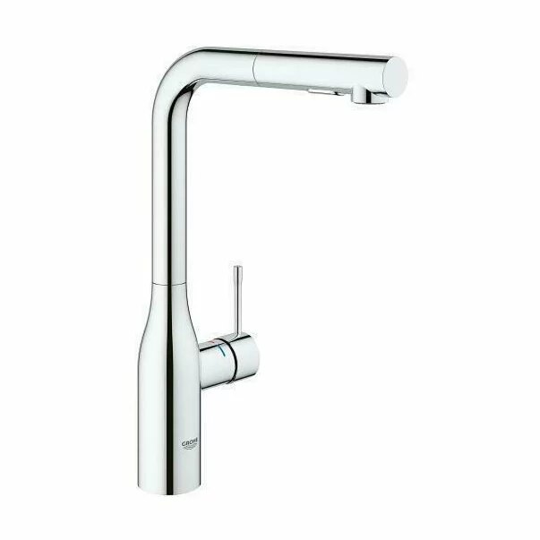 Baterie bucatarie cu dus extractabil Grohe Essence New inalta crom