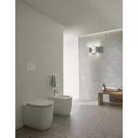 Bideu pe pardoseala Atelier Blend Curve alb mat picture - 3