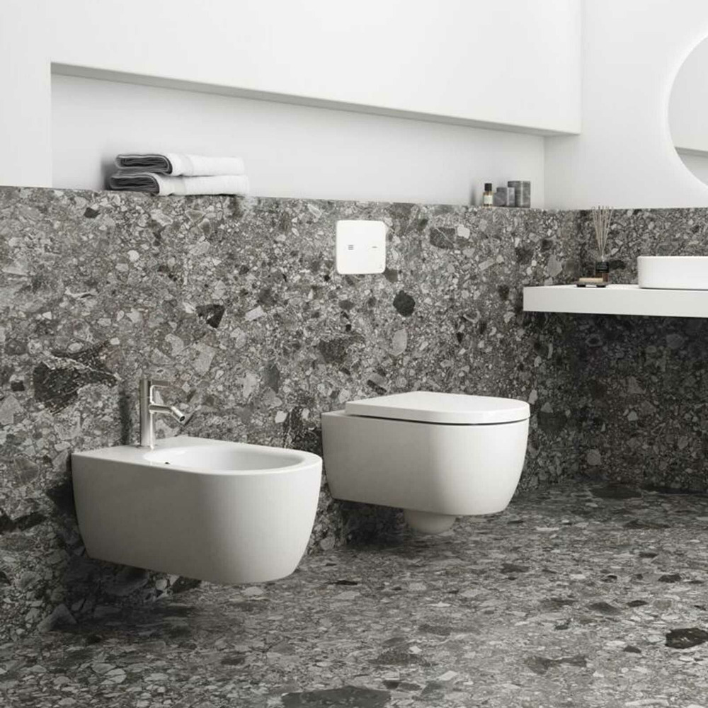 Bideu suspendat Ideal Standard Atelier Blend Curve alb mat alb