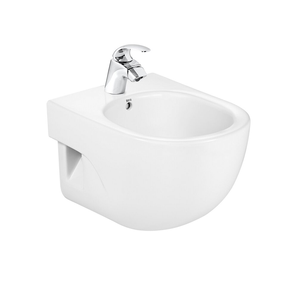 Bideu suspendat Roca Meridian Compact alb