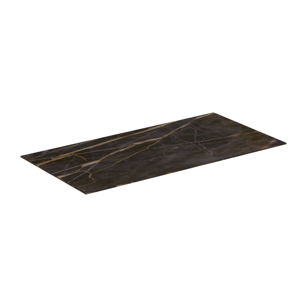 Blat ceramic pentru lavoar Ideal Standard Atelier Conca 100 cm finisaj negru marmura