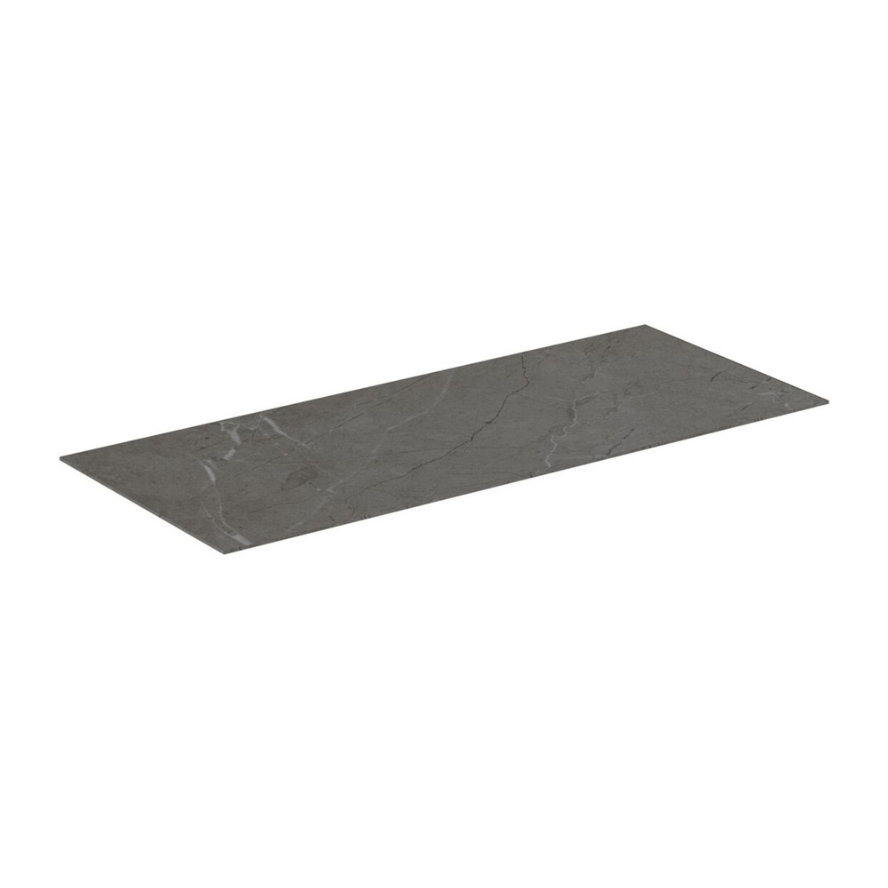Blat ceramic pentru lavoar Ideal Standard Atelier Conca 120 cm finisaj gri deschis