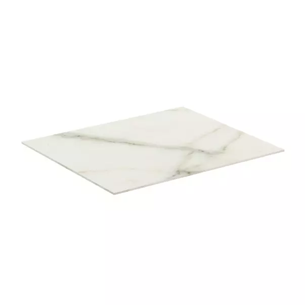 Blat ceramic pentru lavoar Ideal Standard Atelier Conca 60 cm finisaj alb marmura picture - 2