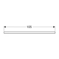 Blat pentru lavoar Geberit One cu decupaj in dreapta 105 cm alb lucios picture - 3
