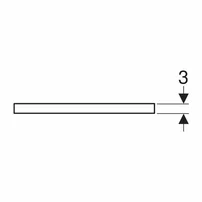 Blat pentru lavoar Geberit One cu decupaj in dreapta 90 cm alb mat picture - 4