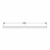 Blat pentru lavoar Geberit One cu decupaj in mijloc alb lucios 120 cm picture - 4