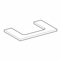 Blat pentru lavoar Geberit One cu decupaj in mijloc lava mat 75 cm picture - 5
