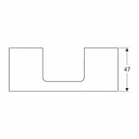 Blat pentru lavoar Geberit One cu decupaj in mijloc nuc american Hickory 120 cm picture - 2