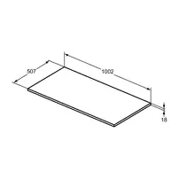 Blat pentru lavoar Ideal Standard i.life B bej nisipiu mat 100 cm picture - 3