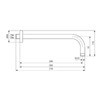 Brat de dus Ideal Standard IdealRain 30 cm gri Magnetic Grey picture - 7