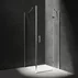 Cabina de dus dreptunghiulara cu usa cu balamale Omnires Manhattan transparent 100x120 cm picture - 1