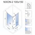 Cabina de dus dreptunghiulara cu usa glisanta Rea Nixon 100x150 crom dreapta picture - 2