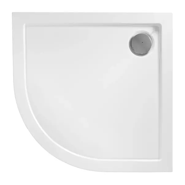 Cabina dus cu cadita semirotunda Rea Look cu doua usi culisante 90x90 negru mat picture - 6