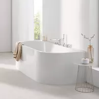 Cada freestanding Grohe Essence BTW 180x85 cm alb Alpine White picture - 3