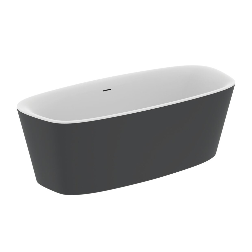 Cada freestanding Ideal Standard Atelier Dea 180x80 cm alb - negru mat