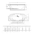 Cada freestanding Ideal Standard Atelier Dea 190x90 cm alb - negru mat picture - 8
