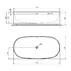 Cada freestanding Ideal Standard Atelier Linda-X alb mat 175x85 cm picture - 10