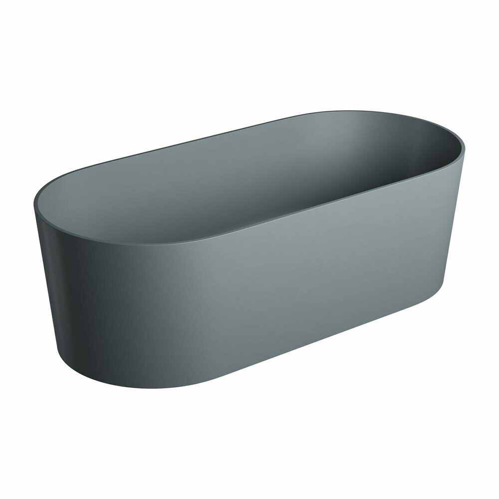 Cada freestanding Omnires Ovo M+ gri cenusiu 160x75 cm