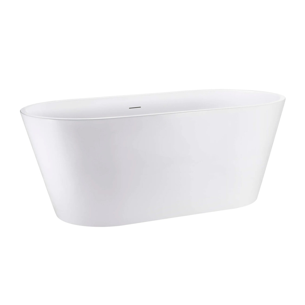 Cada freestanding Rea Milano 150×75 cm alb lucios 150x75