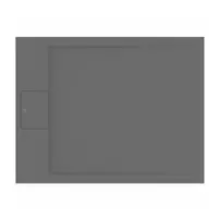 Cadita de dus dreptunghiulara Ideal Standard i.life Ultra Flat S gri asfaltic 90x70 cm picture - 4