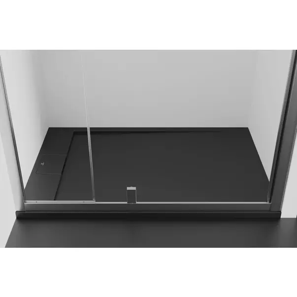 Cadita de dus dreptunghiulara Ideal Standard i.life Ultra Flat S negru intens 120x90 cm picture - 7