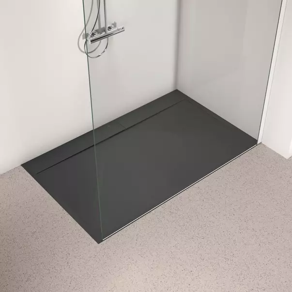 Cadita de dus dreptunghiulara Ideal Standard i.life Ultra Flat S negru intens 160x100 cm picture - 3