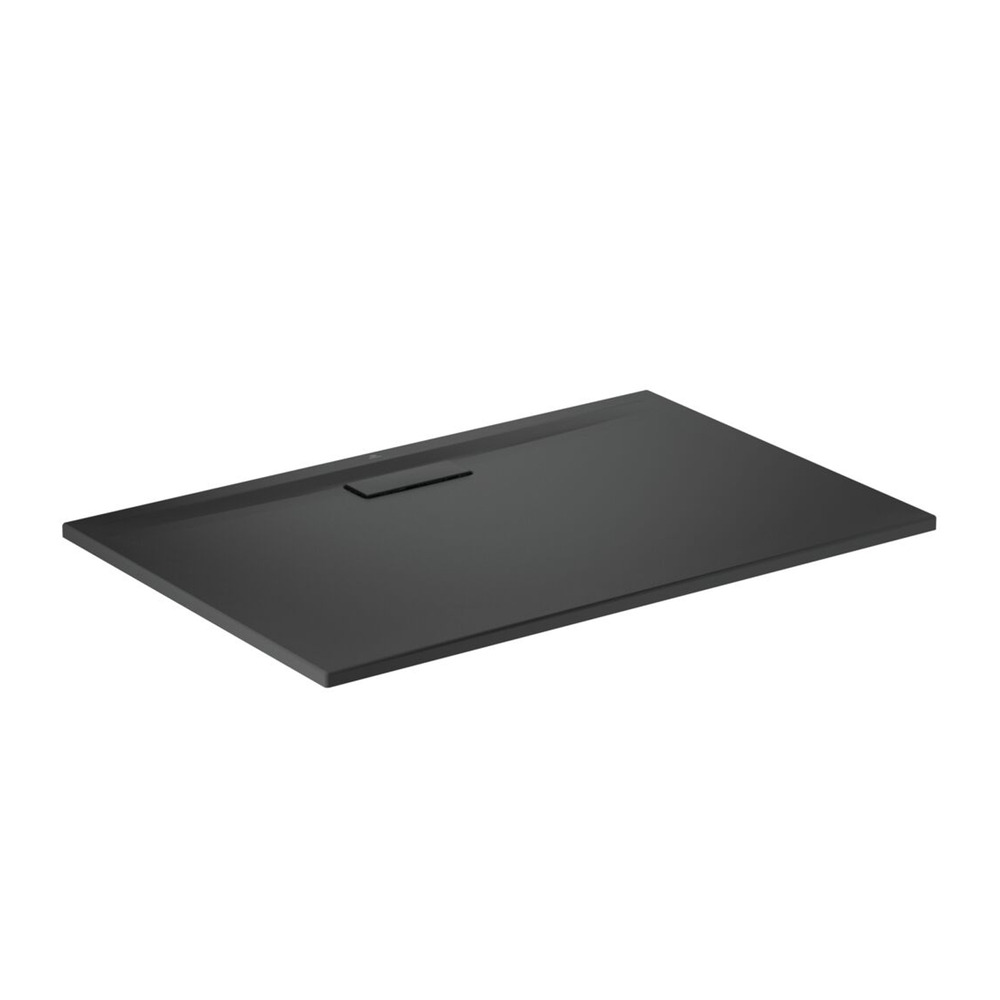 Cadita de dus dreptunghiulara Ideal Standard Ultra Flat New negru mat 120×80 cm 120x80