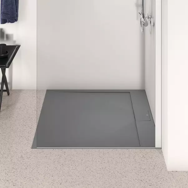 Cadita de dus patrata Ideal Standard i.life Ultra Flat S gri asfaltic 100x100 cm picture - 3