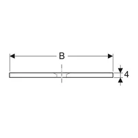 Cadita de dus rectangulara Geberit Olona alb 100x90 cm picture - 5