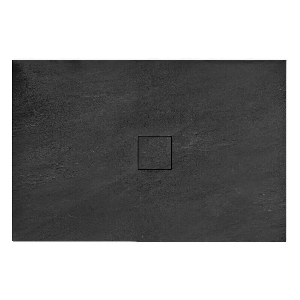 Cadita dus dreptunghiulara Rea Stone 80×100 negru neakaisa.ro