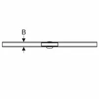 Capac pentru rigola Geberit CleanLine60 30-130 cm crom otel inoxidabil picture - 3
