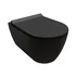 Capac vas wc slim Hatria Fusion softclose cu demontare rapida negru mat picture - 2