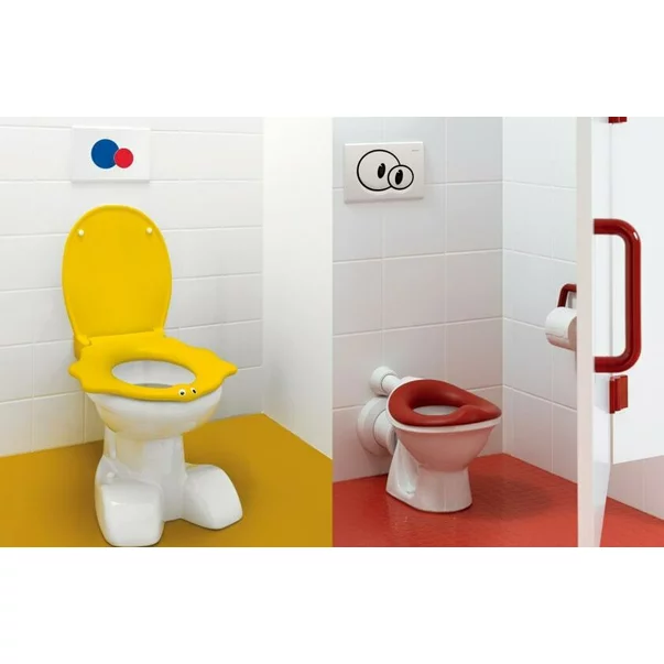 Capac wc pentru copii Geberit Bambini cu functie de sustinere broasca testoasa galben picture - 6