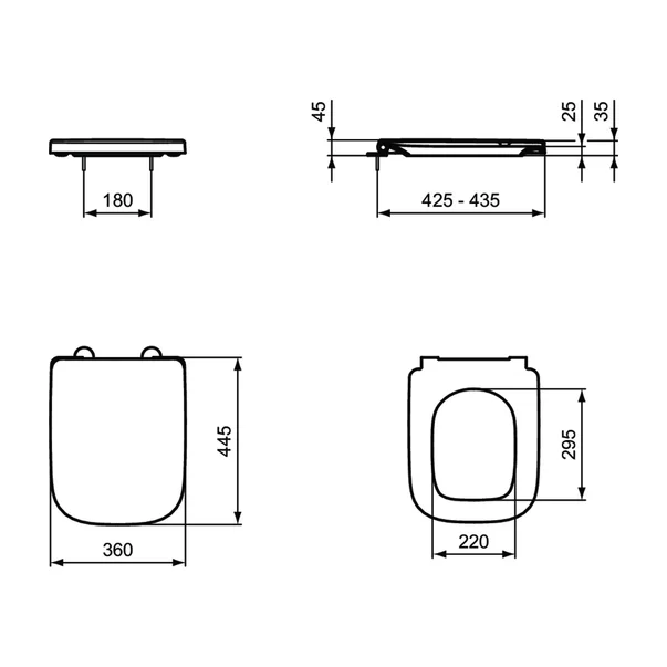Capac WC softclose Ideal Standard I.life B gri picture - 3