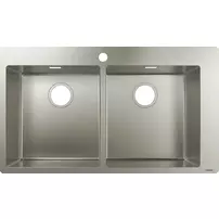 Chiuveta bucatarie Hansgrohe S51 inox 86.5x50 cm